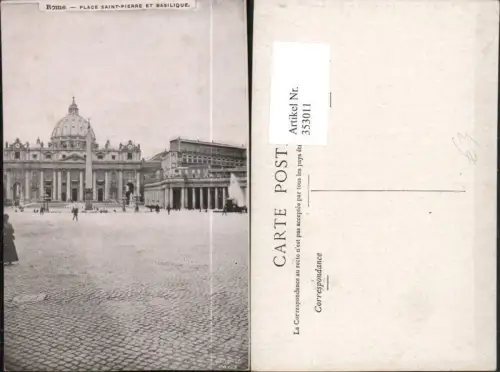353011,Lazio Roma Rome Rom Vatikan Place Saint-Pierre et Basilique St. Petersdom