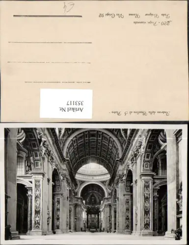 353117,Lazio Roma Rom Vatikan Interno della Basilica di S. Pietro Petersdom Innenansicht