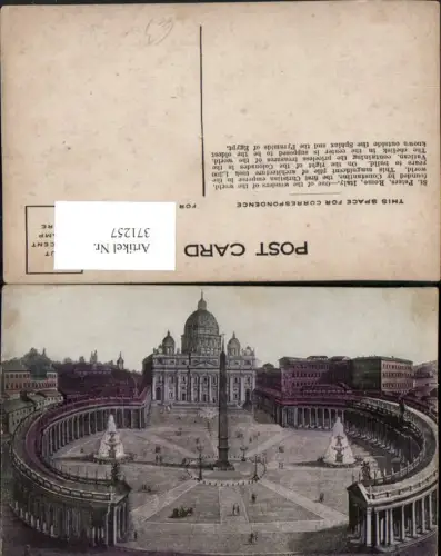 371257,Lazio Roma Rom Vatikan St. Petersdom Kirche Säule Brunnen