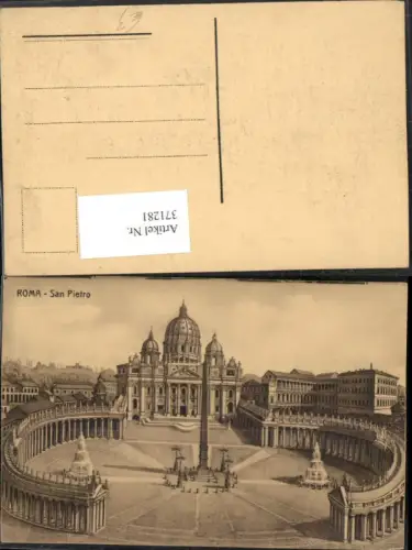 371281,Lazio Roma Rom Vaticano Vatikan San Pietro Petersdom Säule Brunnen