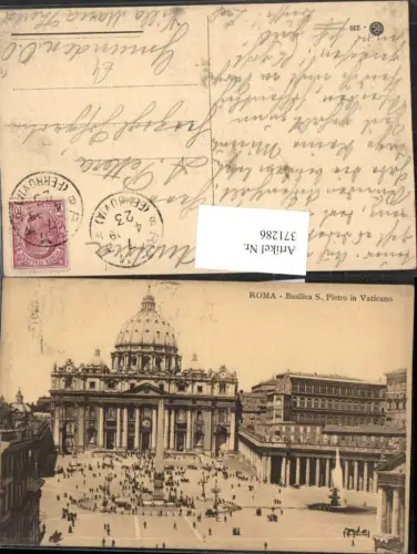 371286,Lazio Roma Rom Vaticano Vatikan Basilica S. Pietro Petersdom Kirche