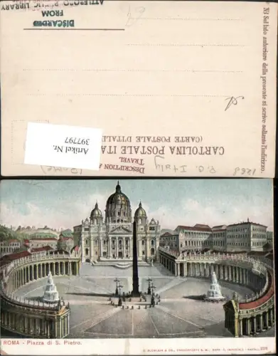 397797,Lazio Roma Rom Vatikan Piazza di S. Pietro Petersdom Platz Säule