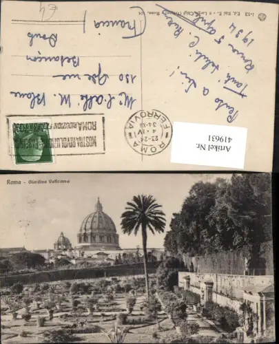 419631,Lazio Roma Rom Giardino Vaticano Vatikan Garten Kuppel