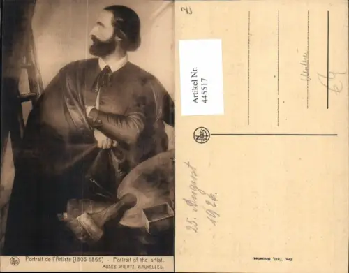 445517,Künstler Ak Portrait of the artist Maler Künstler Malerei