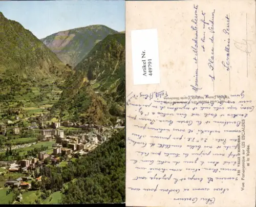449791,Andorra Les Escaldes et la Vallee Totale Bergkulisse