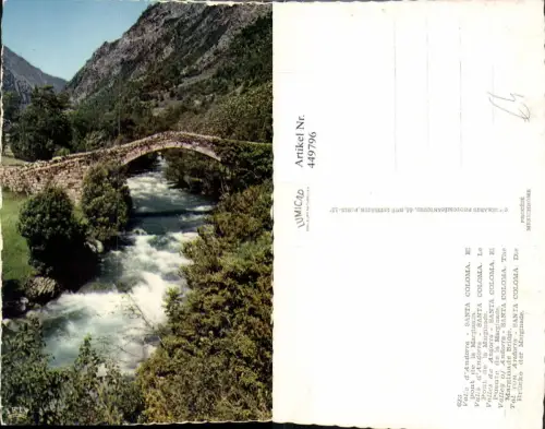 449796,Andorra Santa Coloma El pont de la Marginada Brücke