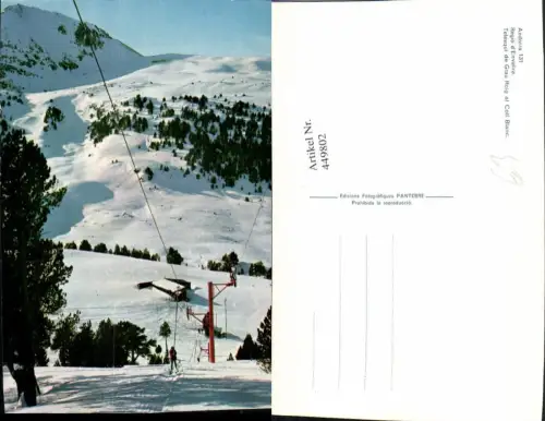 449802,Andorra Regio Envalira Telesqui de Grau Roig al Coll Blanc Skilift Winterbild