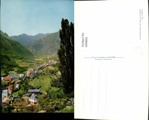 449803,Andorra Andorra la Vella des de Engordany Totale Bergkulisse