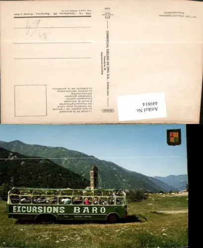 449814,Andorra Excursions Baro Autobus Bus Kirche Bergkulisse