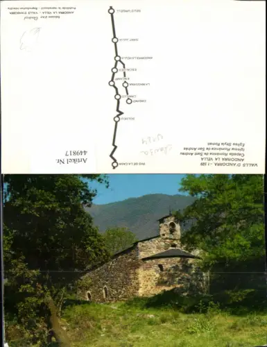 449817,Andorra La Vella Capella Romanica de Sant Andreu Kirche Kapelle