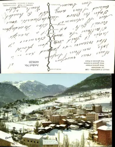 449820,Andorra La Massana Vista general al hivern Totale Bergkulisse Winterbild