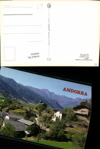 449826,Andorra Anyos Vista general Totale Bergkulisse