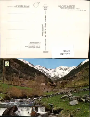449829,Andorra Arinsal Vista parcial i Riu Arinsal Landschaft Bergkulisse