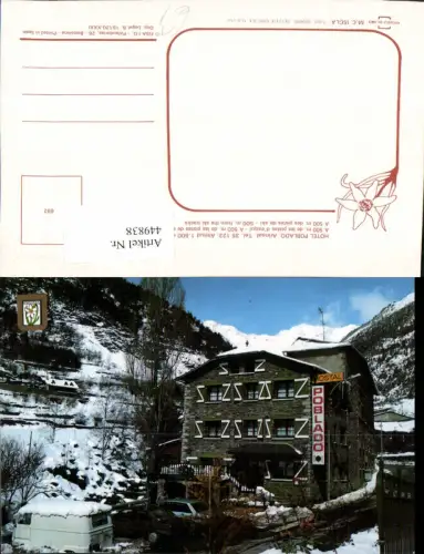 449838,Andorra Arinsal Hotel Poblado Winterbild