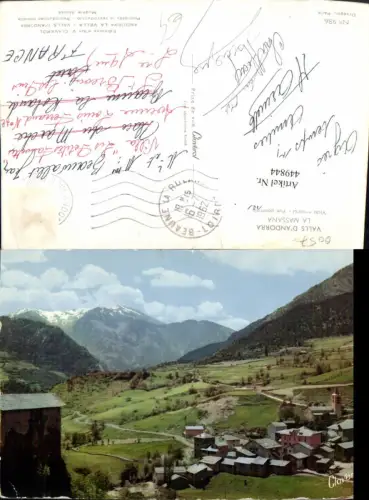 449844,Andorra La Massana Vista general Totale Bergkulisse