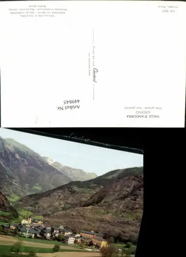 449845,Andorra Ordino Vista general Totale Bergkulisse