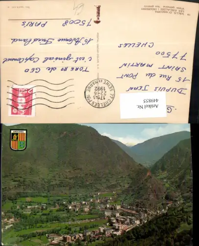 449855,Andorra Les Escaldes i Engordany Totale Bergkulisse