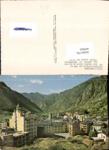 449862,Andorra La Vella Vista General Capital de les Valls Totale Bergkulisse