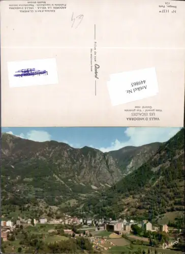 449865,Andorra Les Escales Vista general Totale Bergkulisse