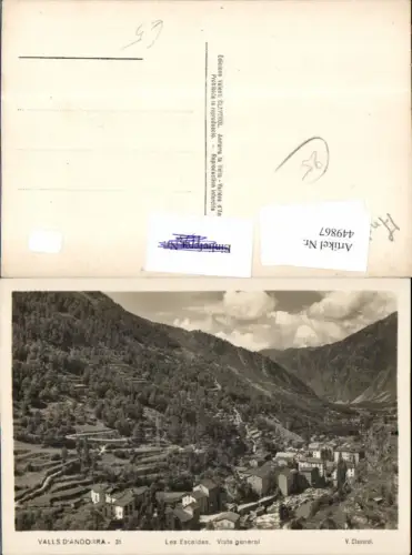 449867,Andorra Les Escaldes Vista general Totale Bergkulisse