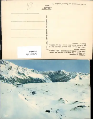 449894,Andorra Pas de la Casa et Groig-Roig Bergkulisse Winterbild
