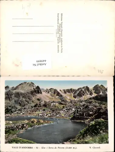 449899,Andorra Llac i Serra de Pessons See Bergkulisse