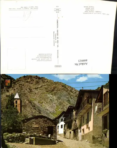 449915,Andorra Canillo Carrer tipic Gasse Brunnen