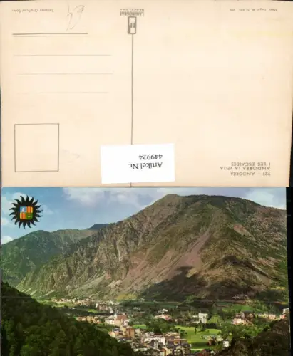 449924,Andorra La Vella Les Escaldes Totale Bergkulisse