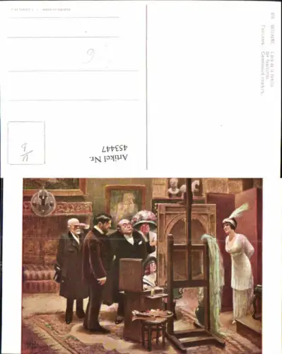 453447,Künstler Ak Guillaume Der Familienrat Maler Künstler