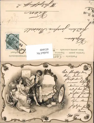 453449,Künstler Litho Maler Künstler Frau Portrait Staffelei Blumen