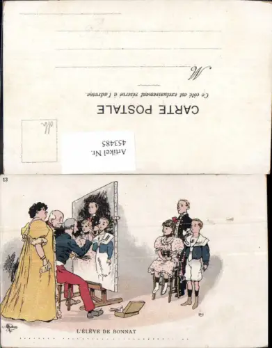 453485,Künstler Litho Le Eleve de Bonnat Maler Künstler Familienportrait