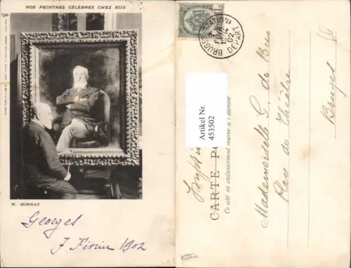 453502,Maler Künstler M. Bonnat Nos Peintres Celebres Chez Eux