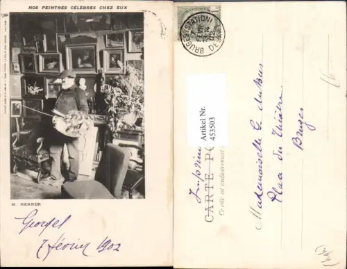 453503,Maler Künstler M Henner Nos Peintres Celebres Chez Eux