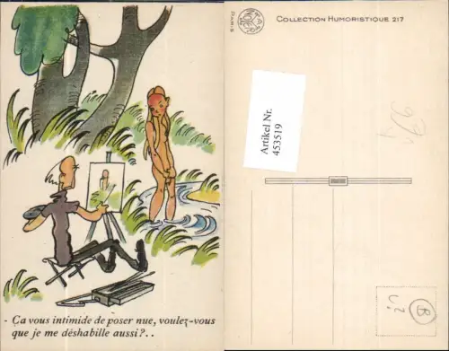 453519,Künstler Ak Maler Künstler Frau Akt Humor Spruch pub A. Noyer 217