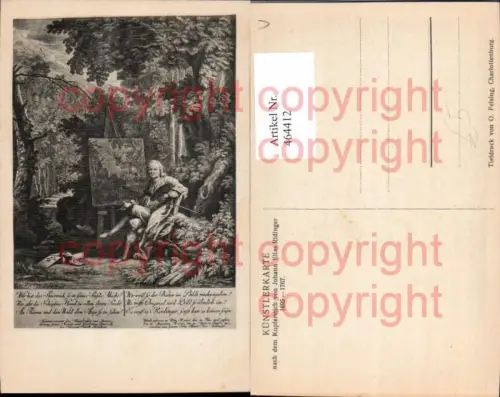 464412,Künstler Ak Johann Elias Ridinger Maler Künstler