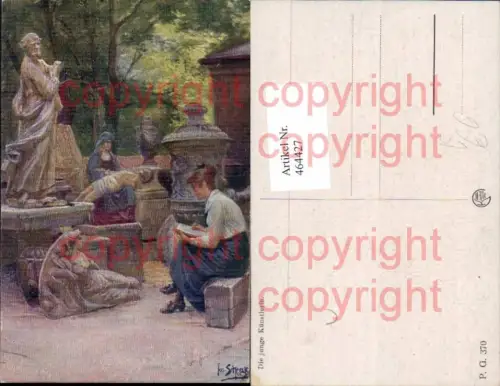 464427,Künstler Ak Josef Straka Die junge Künstlerin Maler Künstler pub Kilophot P.G. 370