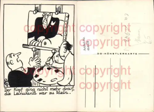 464428,Künstler Ak Maler Künstler Staffelei Farbpalette Humor pub Rido