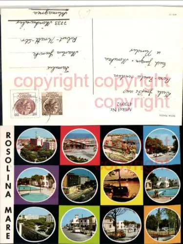 473092,Veneto Rovigo Rosolina Mare Rosa Pineta Strand Hotels Pool Mehrbildkarte