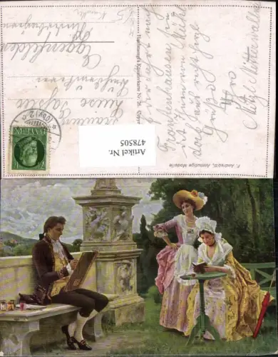 478505,Künstler Ak F. Andreotti Anmutige Modelle Maler Künstler Frauen Lesen