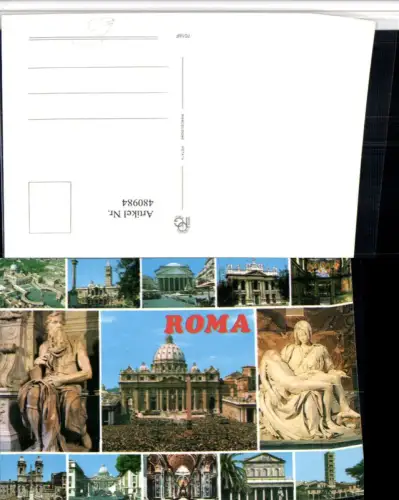 480984,Vatican Vatikan Petersdom Petersplatz Statuen Mehrbildkarte