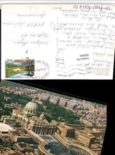 480989,Vatican Vatikan Piazza e Basilica di S. Pietro Petersdom Platz