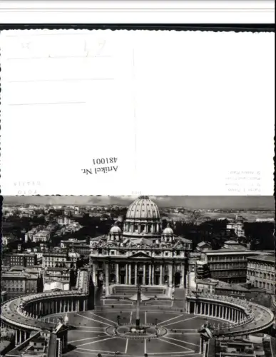 481001,Vatican Vatikan Piazza S. Pietro Petersplatz Petersdom