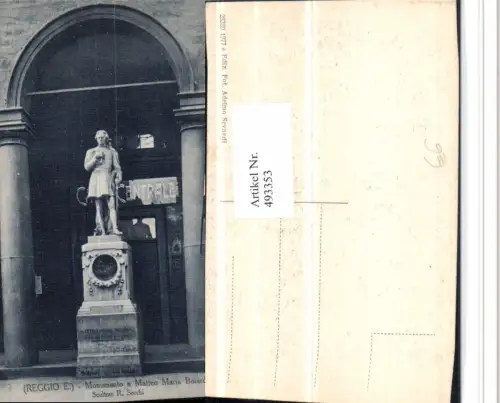493353,Emilia-Romagna Reggio Emilia Monumento Matteo Maria Boiardo Statue