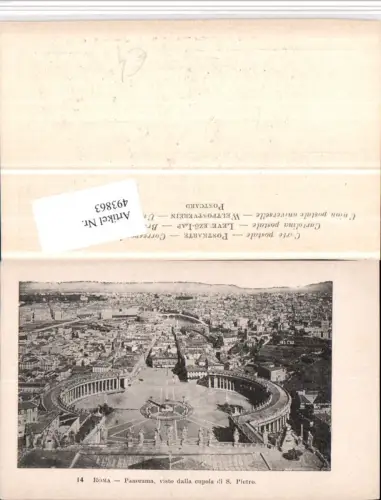 493863,Vatican Vatikan Panorama visto dalla cupola di S. Pietro Petersplatz