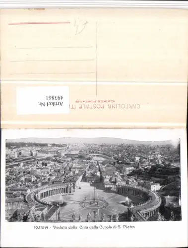 493861,Vatican Vatikan Veduta della Citta dalla Cupola di S. Pietro Platz