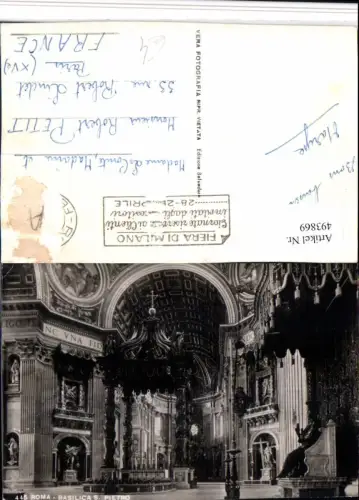 493869,Vatican Vatikan Basilica S. Pietro Petersdom Innenansicht