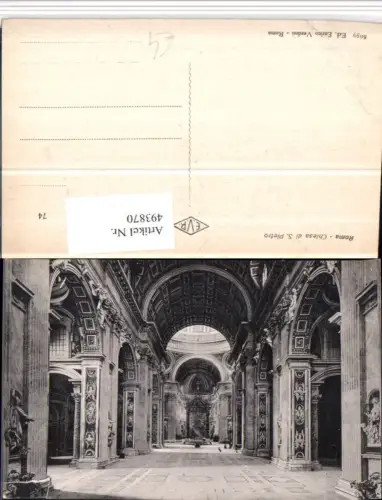 493870,Vatican Vatikan Chiesa di S. Pietro Petersdom Innenansicht