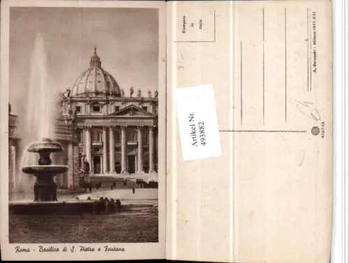 493882,Vatican Vatikan Basilica di S. Pietro e Fontana Brunnen Dom