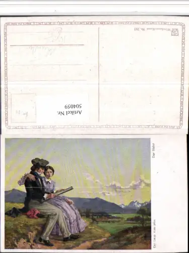 504059,Künstler AK Carl Leopold Voss Maler Beruf Landschaft