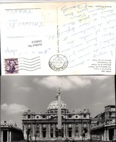510512,Vatican Basilica di S. Pietro Petersdom Kirche Obelisk
